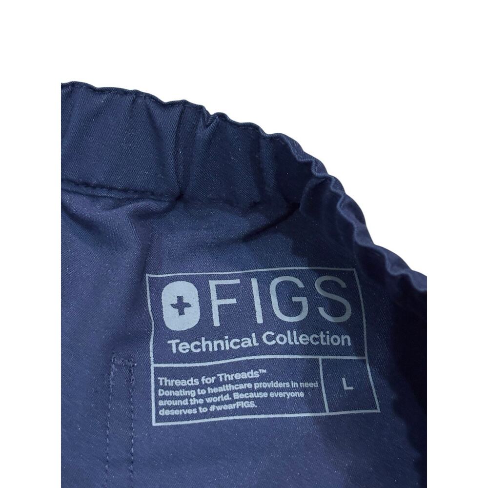 FIGS Technical Collection Men's Pisco Basic Pants Navy Blue Open Hem Size Large - Picture 2 of 6
